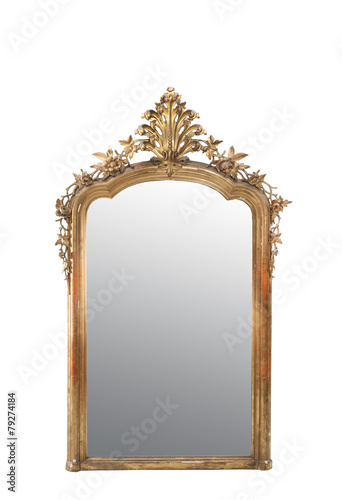 specchio antico con cornice dorata