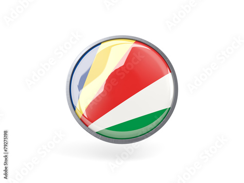 Free Download Round icon with flag of seychelles - GFXLoad