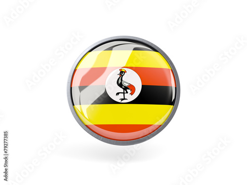 Free Download Round icon with flag of uganda - GFXLoad