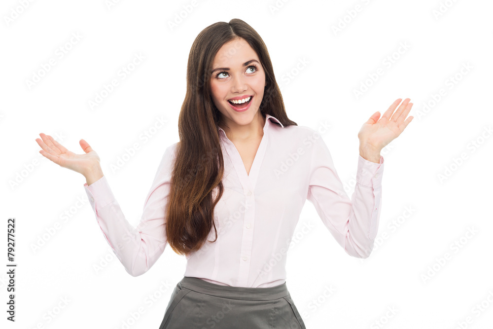 Surprised young woman Surprised young woman