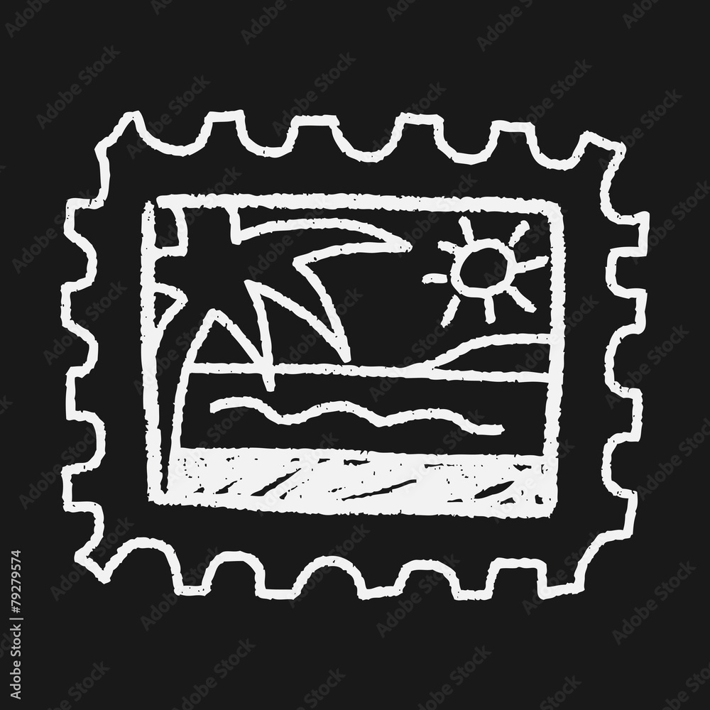 Obraz premium doodle stamp