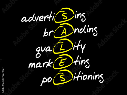 SALES, business concept acronym