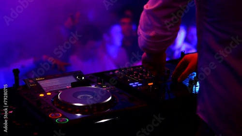 Dj playing music at the concert