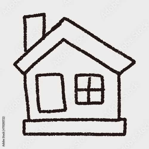 house doodle drawing