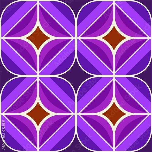 Seamless retro brown and purble background pattern