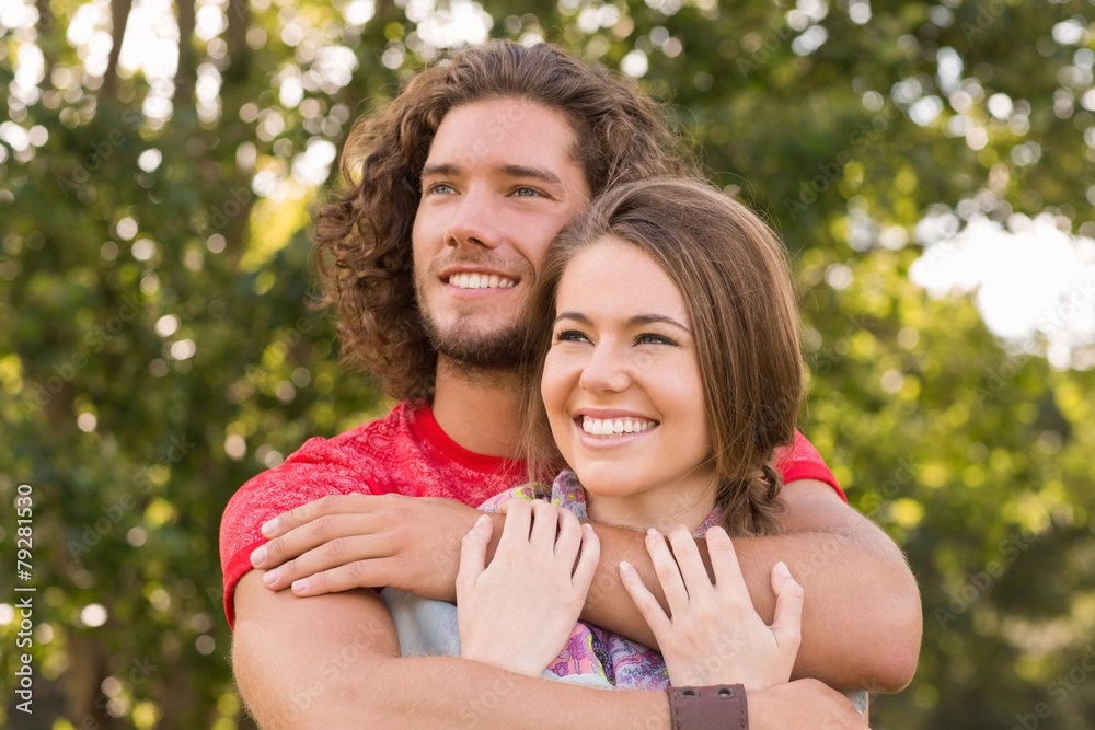 Fototapeta premium Cute couple in the park