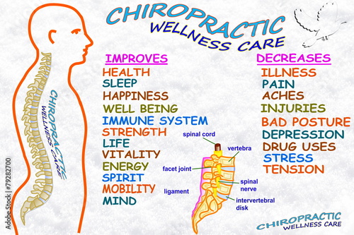 chiropractic wellness care therapy related words photo