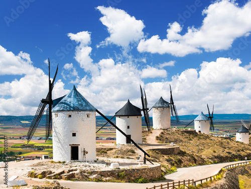Group of windmills photo