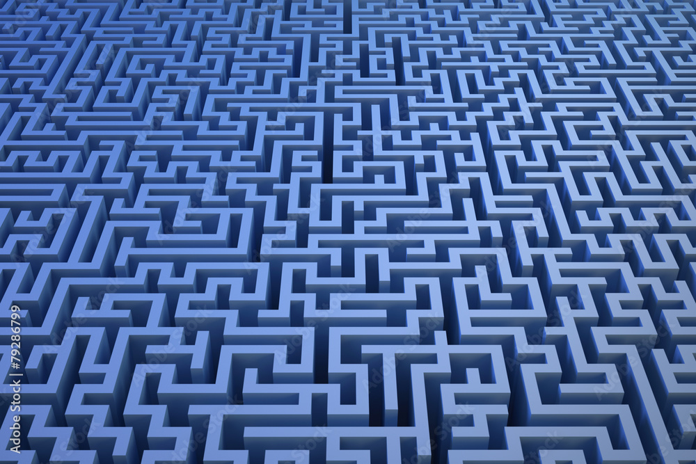 3D maze background