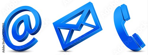 Contact Us – Blue Icons 3D