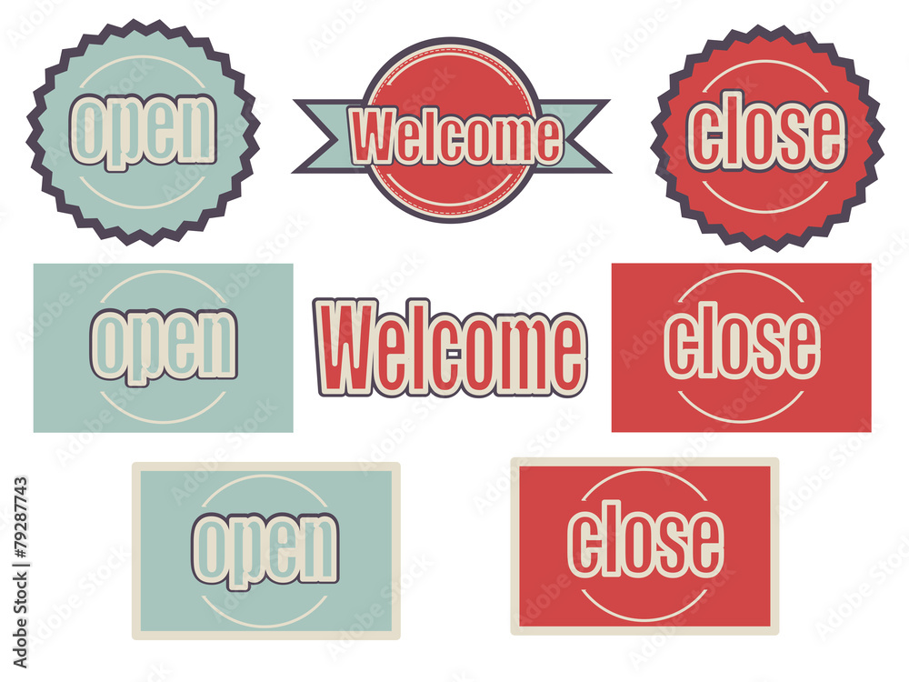 Obraz premium welcome sign