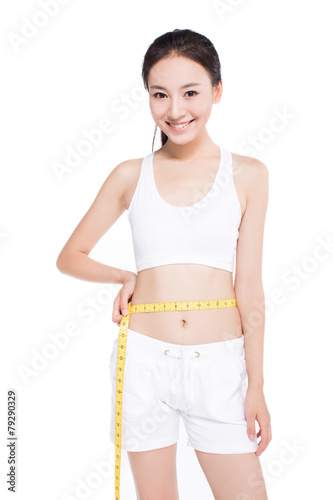 woman with measure tape © xin wang