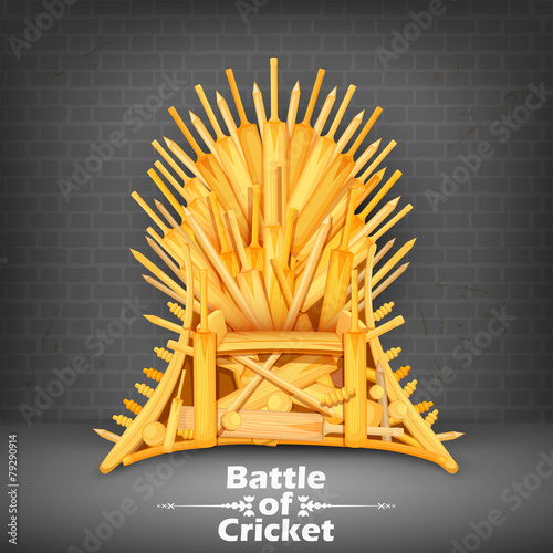 Throne made of Cricket bats