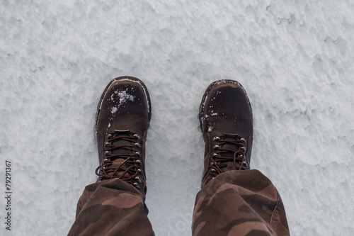Boots in the Snow