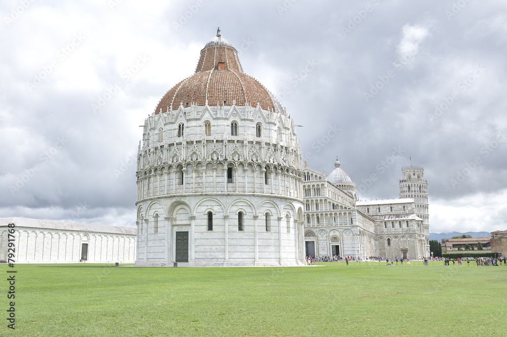 Square of Miracles with four religious edifices, Pisa, Italy