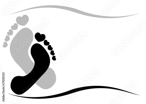 Füsse / Feets / Yin Yang / Visitenkarte