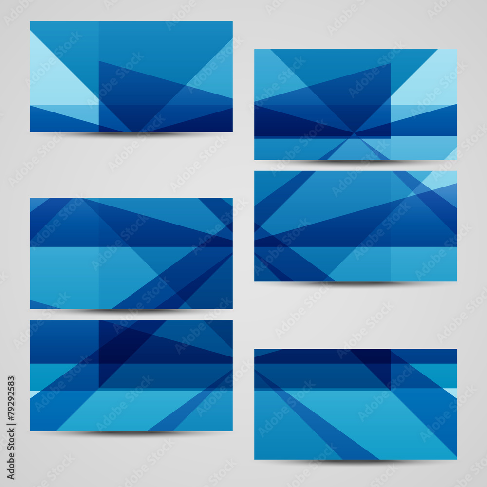 Vector business-card set for your design Vector business-card set for your design