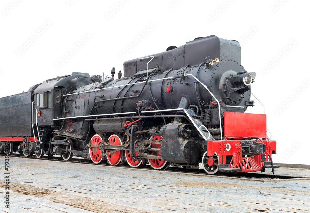 Naklejka premium Pociąg parowy