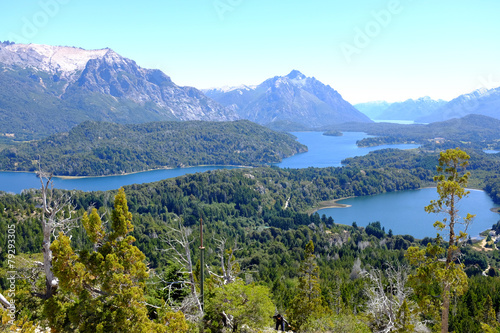 Overview of Nahuel Huapi national park and Lake - Argentina