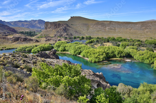 View of Limay river, Argentina