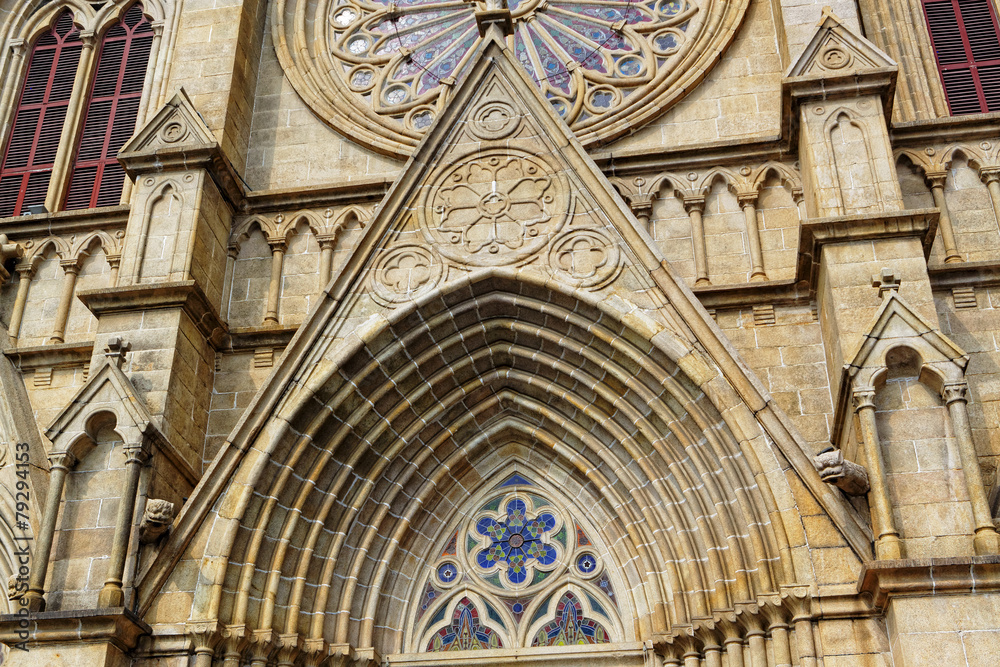 Fototapeta premium Shishi Sacred Heart Cathedral in Guangzhou China.
