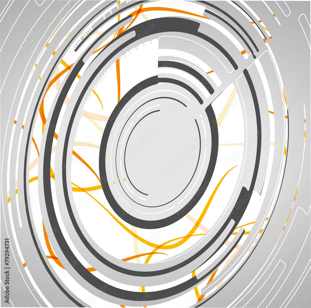 Obraz premium Abstract technology circles background
