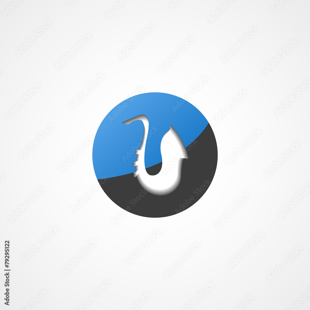 Saxophone web icon Saxophone web icon
