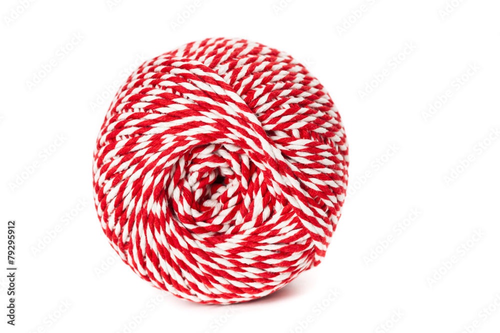 Butcher's Twine on a white background. Selective focus. Butcher's Twine on a white background. Selective focus.