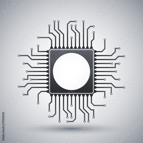 Vector chip icon