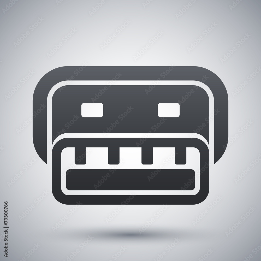 Vector usb connector icon Vector usb connector icon