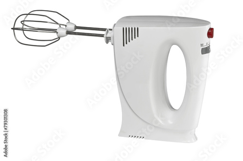Electric mixer on white background isolated