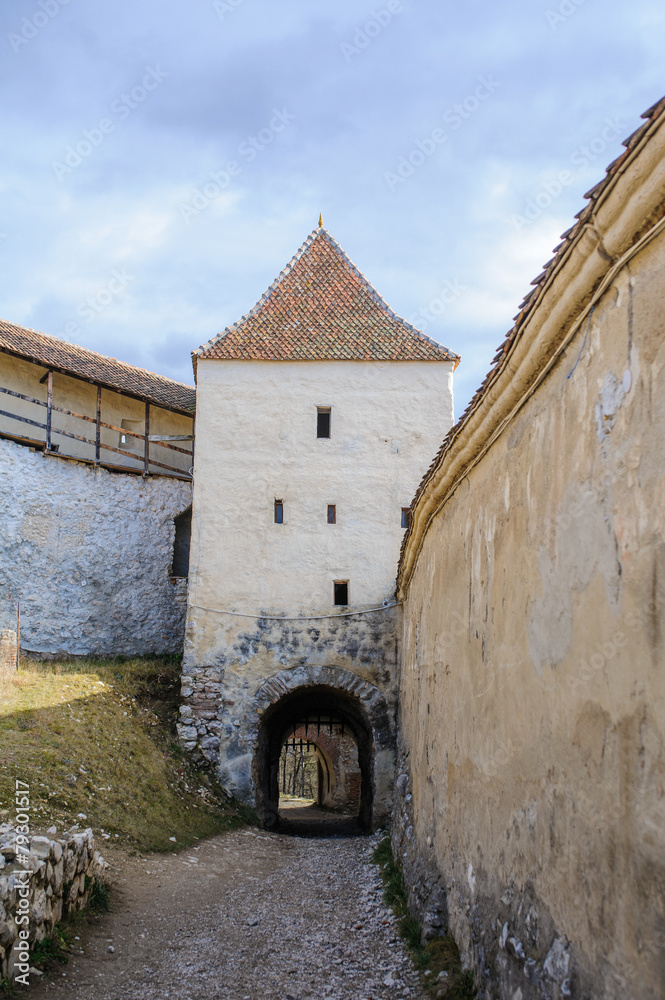 Rasnov fortress ruins in Romania, december 2014 Rasnov fortress ruins in Romania, december 2014