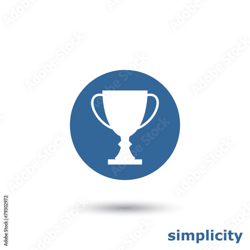 Simple trophy cup icon