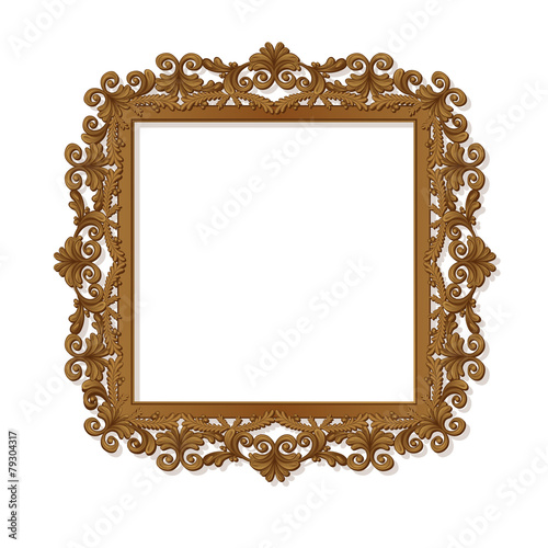 carved frame for picture or photo