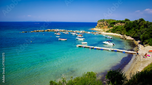Photo A beauty beach in Zakynthos, Greece.
