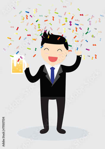 Businessman party Concept