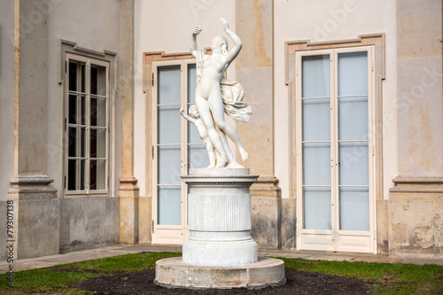 Baroque statue in Lazienki Park (Royal Baths Park), Warsaw