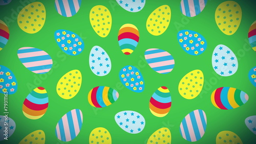 Easter eggs loop animation