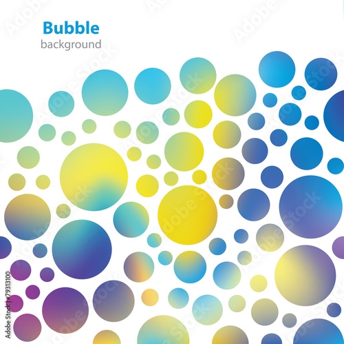Abstract bubble pattern - business card - blank background