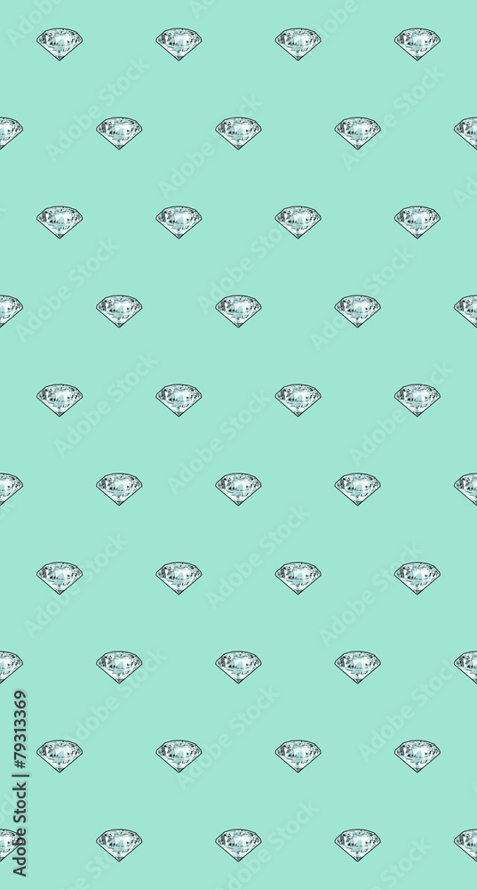Bright sparkling brilliant. Seamless pattern. Mint. Bright sparkling brilliant. Seamless pattern. Mint.
