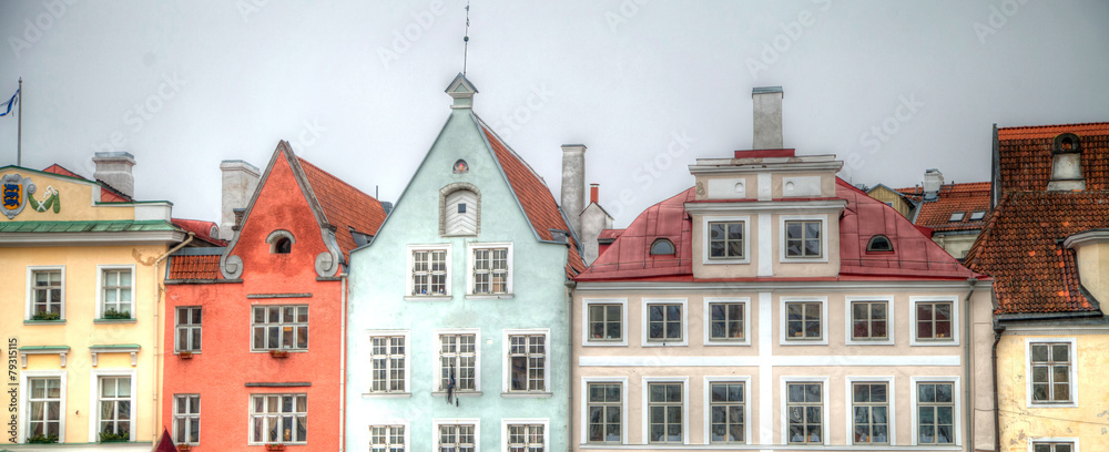 Fototapeta premium Old streets of European cities.