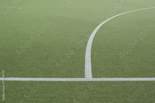 Fototapeta Naklejka Na Ścianę i Meble -  Footbal field and white line