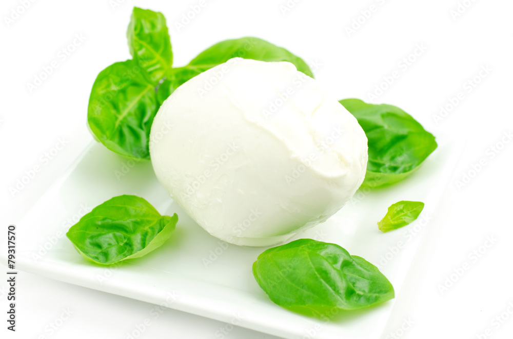 Mozzarella with basil Mozzarella with basil