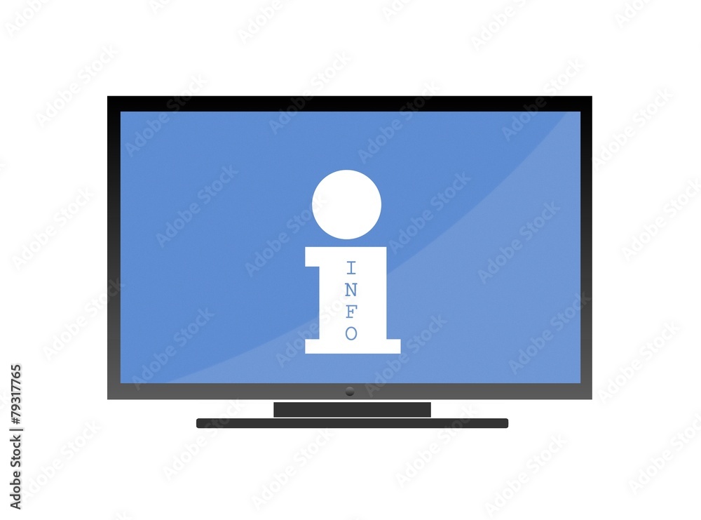 Info dans un écran de télévision Info dans un écran de télévision