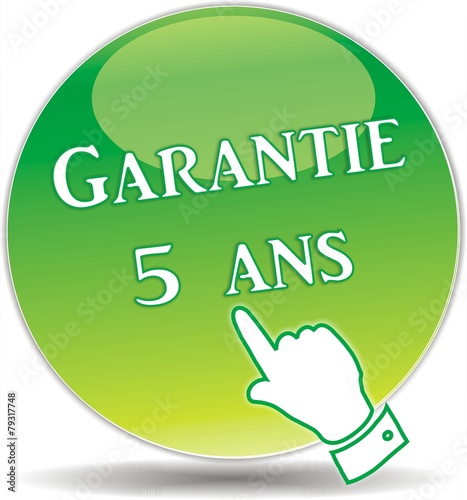bouton garantie 5 ans