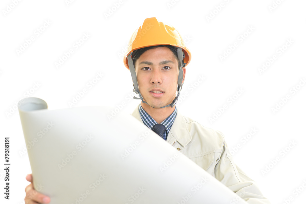 微笑む労働者 微笑む労働者
