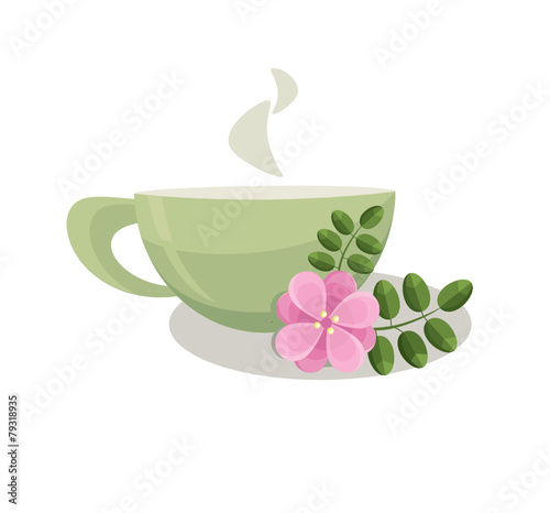 cup of rosehip tea
