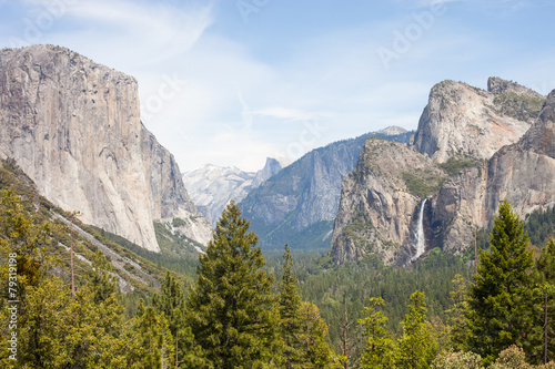Tunnel View in Yosemite National Park  California