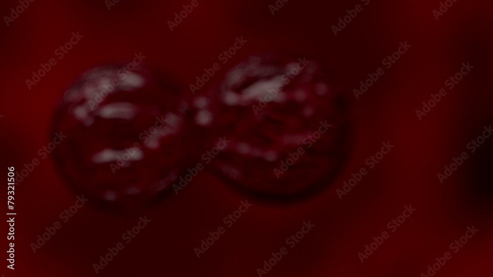 Cells multiplying bacteria virus blood under microscope red Cells multiplying bacteria virus blood under microscope red