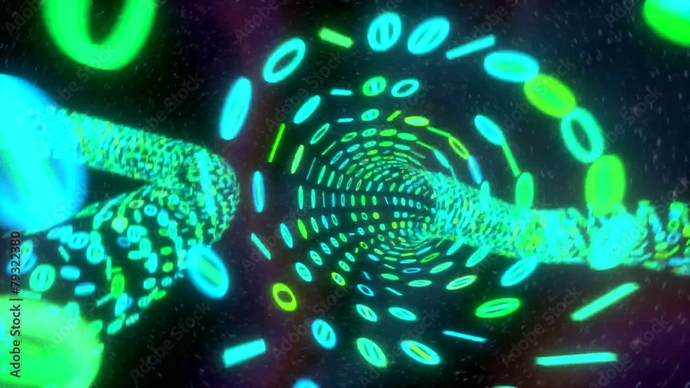 Binary tunnel wormhole flight through space warp speed dimension
